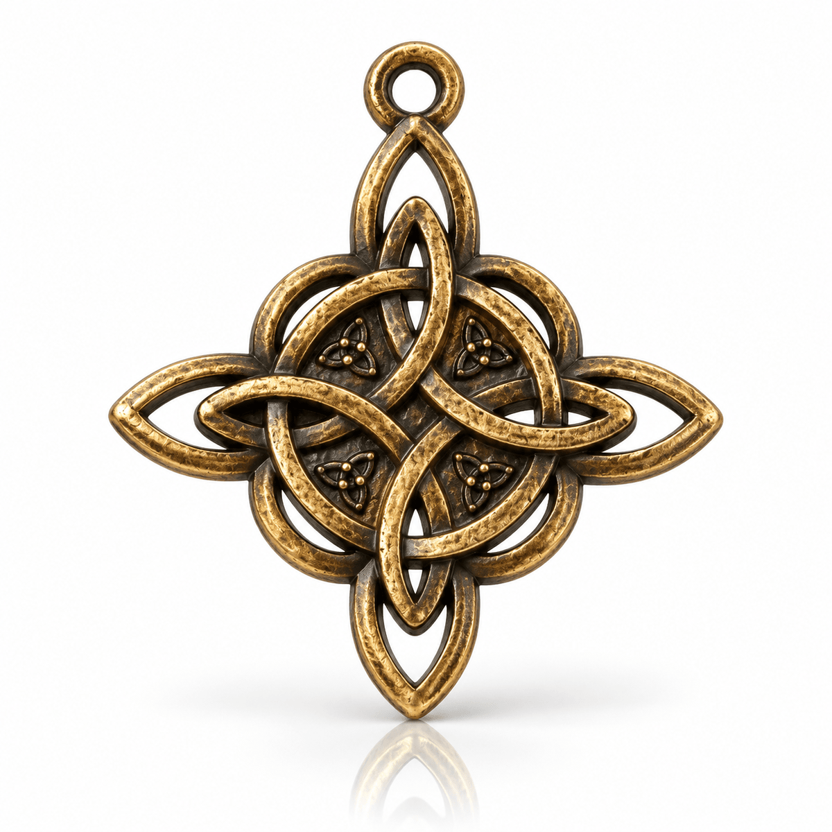 Ciondolo Triquetra – Nodo della Trinità in Bronzo Antico - Clorophilla Shop