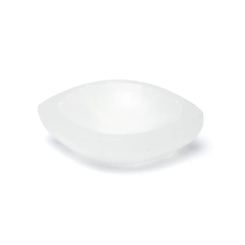 Ciotola lucidata a forma di occhio in Selenite - Clorophilla Shop