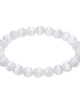 Clorophilla Bracciale elastico in Selenite - PUREZZA E CALMA INTERIORE - Clorophilla Shop