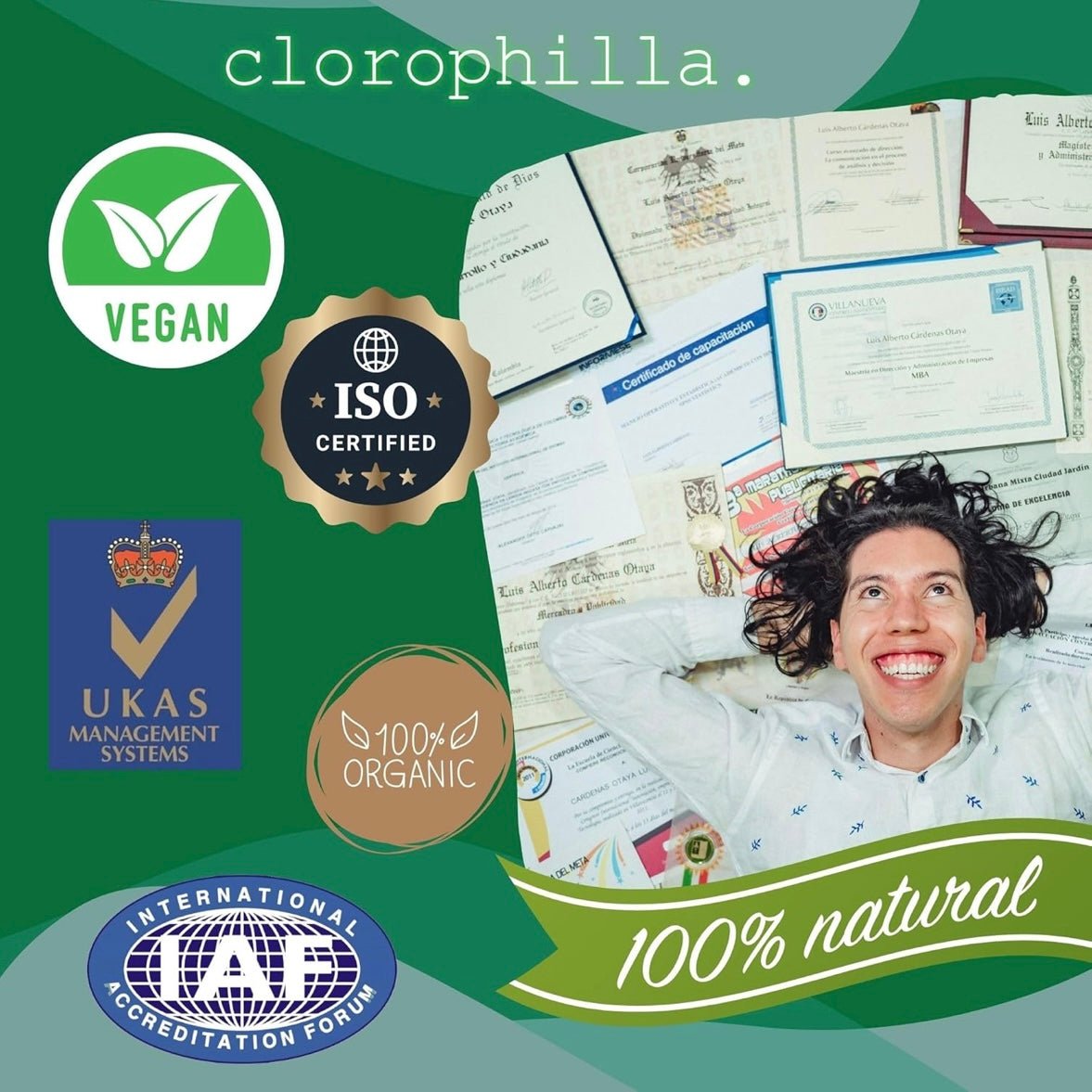 Clorophilla Spirulina Bio in compresse - Integratore dimagrimento, stanchezza e difese immunitarie - Clorophilla Shop