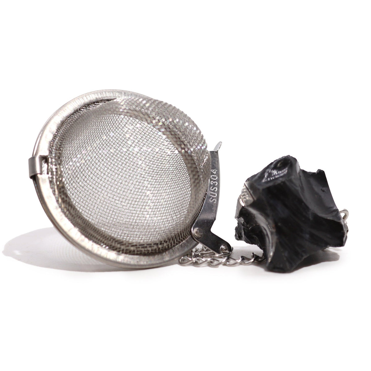 COLINO INFUSORE TISANA CON PIETRA GREZZA - Ossidiana nera - Clorophilla Shop