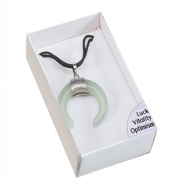 Collana amuleto Avventurina Verde - Fortuna, Ottimismo e Vitalità - Clorophilla Shop