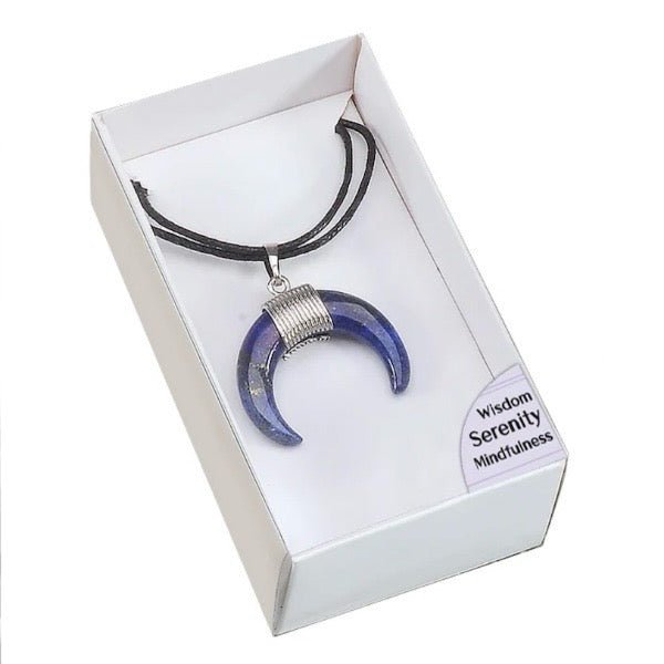 Collana amuleto Lapislazzuli - Saggezza, Serenità, Consapevolezza - Clorophilla Shop