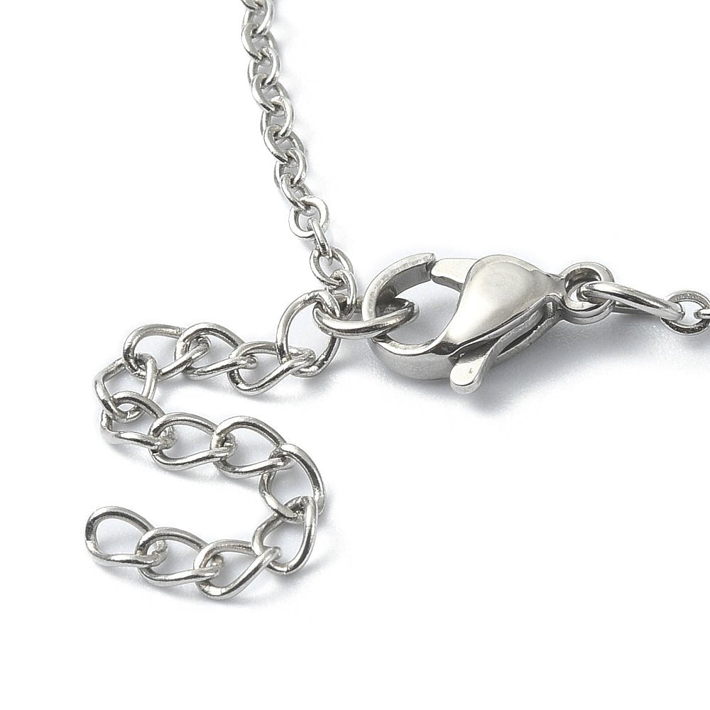 COLLANA CON GABBIETTA PER PIETRE - Acciaio 304 - Clorophilla Shop