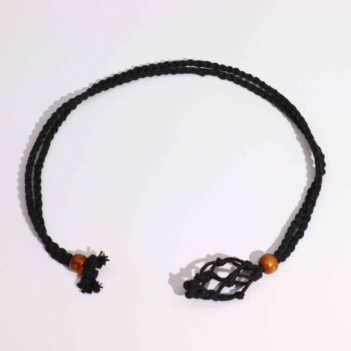 COLLANA CON GABBIETTA PER PIETRE - Nero - Clorophilla Shop