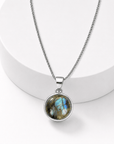Collana con Labradorite in Argento Sterling 925 – Intuizione e Protezione - Clorophilla Shop