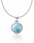 Collana con Larimar in Argento Sterling 925 – Calma e comunicazione - Clorophilla Shop