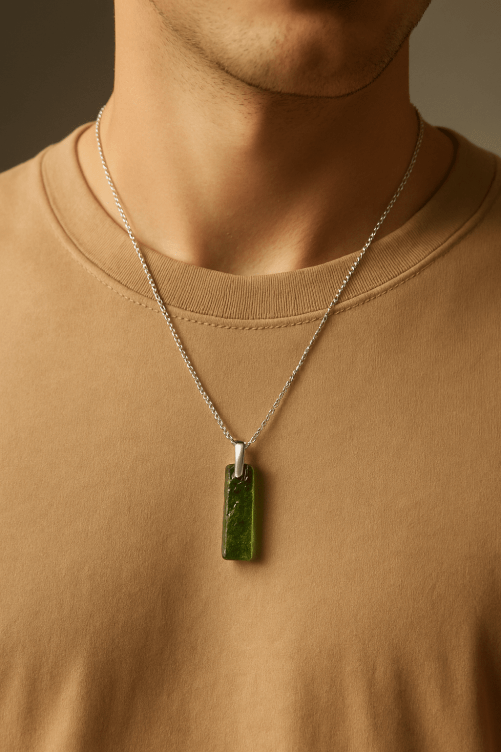 COLLANA CON MOLDAVITE NATURALE - Confezione Regalo, garanzia - Clorophilla Shop
