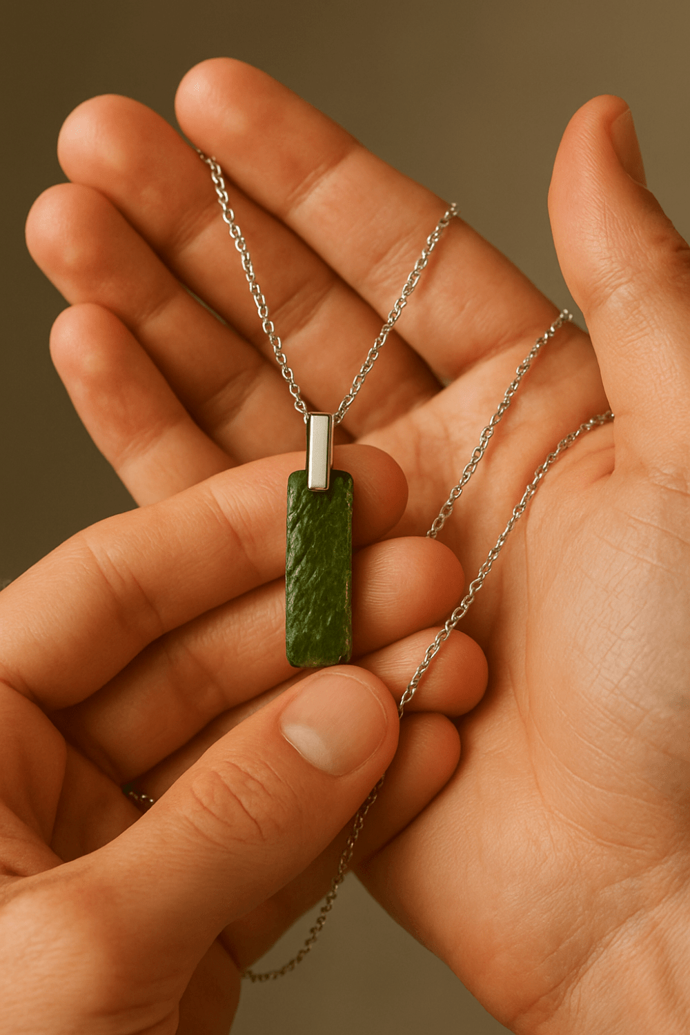 COLLANA CON MOLDAVITE NATURALE - Confezione Regalo, garanzia - Clorophilla Shop