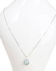 Collana con pendente a sfera in Acquamarina - Argento 925 - Clorophilla Shop