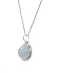 Collana con pendente a sfera in Acquamarina - Argento 925 - Clorophilla Shop