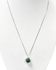 Collana con pendente a sfera in Malachite - Argento 925 - Clorophilla Shop