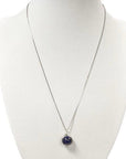 Collana con pendente a sfera in Pietra Lapislazzuli - Argento 925 - Clorophilla Shop