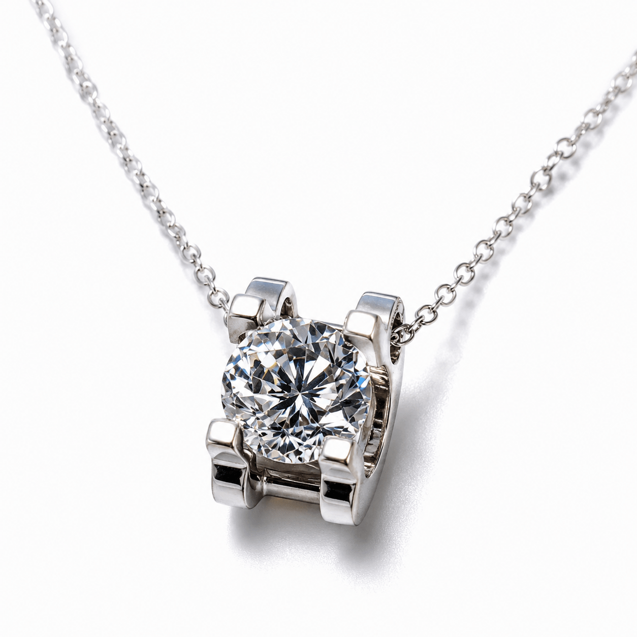 COLLANA IN MOISSANITE ARGENTO 925 – Chiarezza e determinazione - Clorophilla Shop