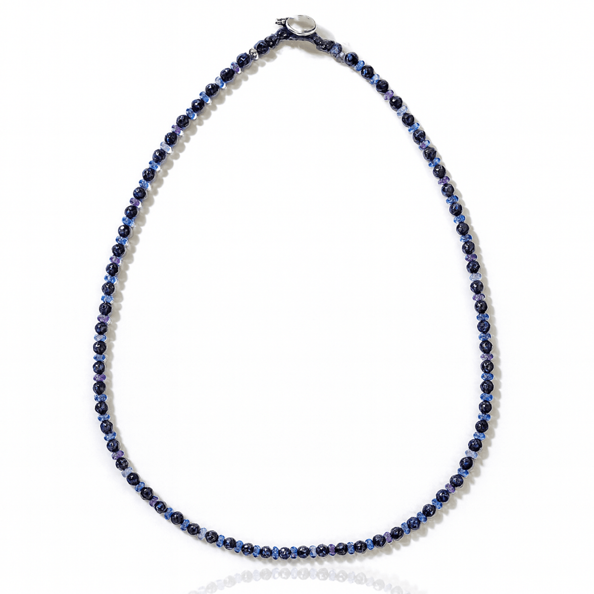 Collana in TANZANITE naturale e Tormalina - Protettiva e trasformativa - Clorophilla Shop