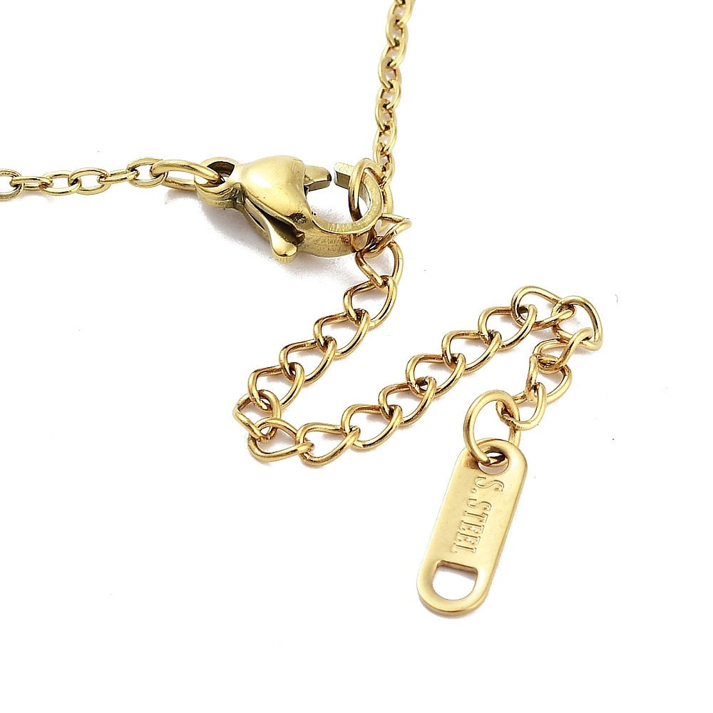 Collana Sacro Cuore in Acciaio Inossidabile 304 Placcato Oro 18K - Clorophilla Shop