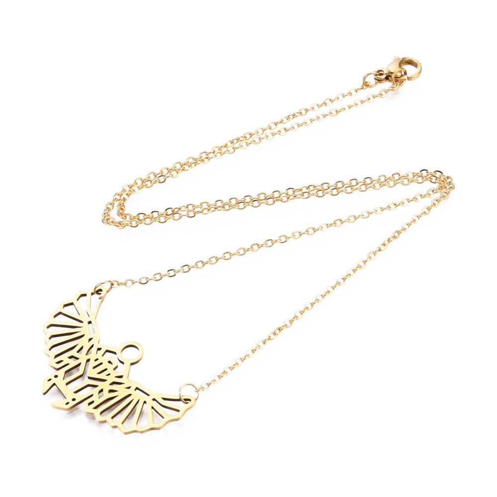 Collana Scarabeo in Acciaio Inossidabile 201 – protezione e trasformazione - Clorophilla Shop