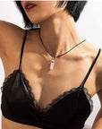 Cordino cerato per collane con chiusura a moschettone - colore nero - Clorophilla Shop