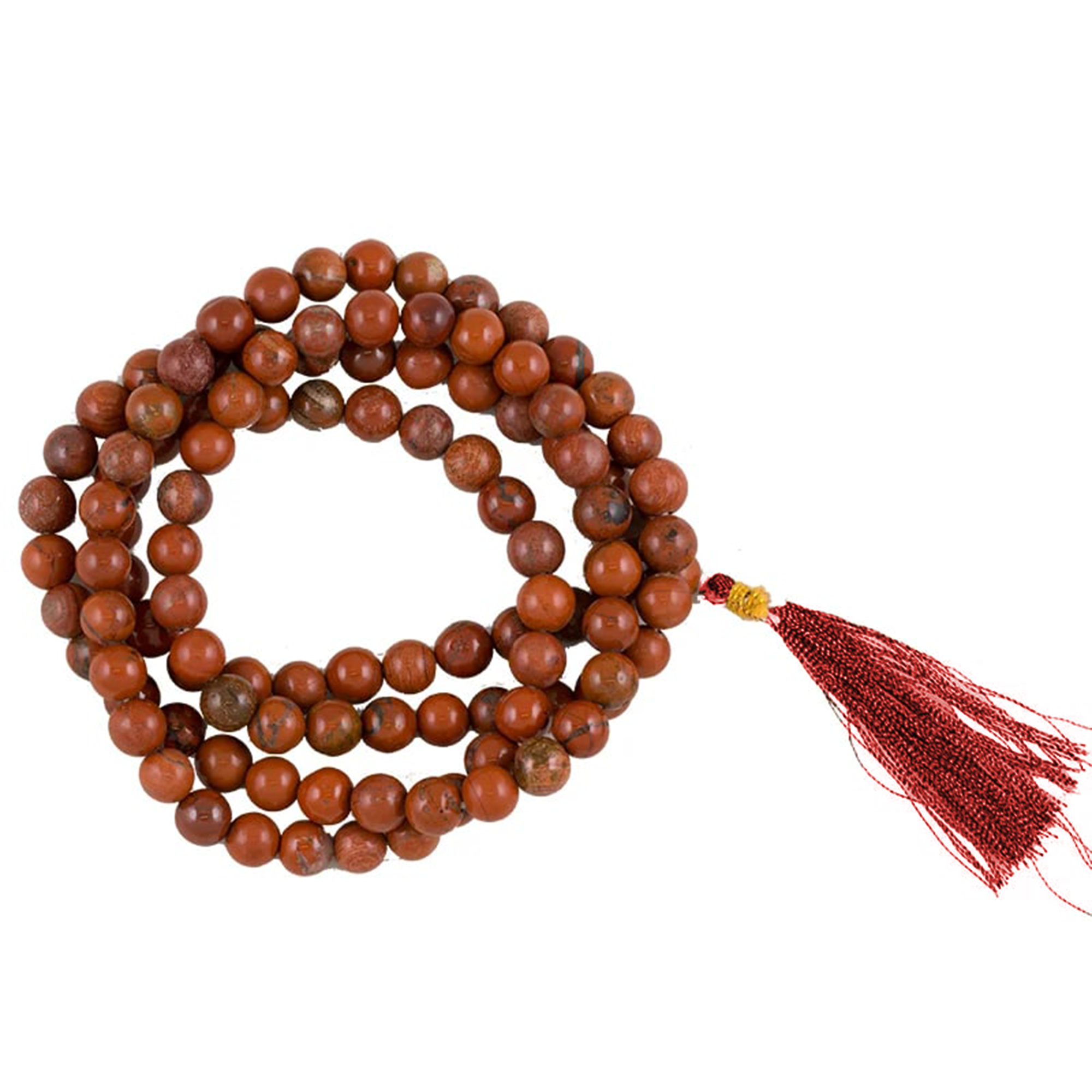 Mala Tibetana Diaspro Rosso - Collana Rosario 108 Grani