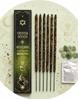 CRYSTAL SCENTS INCENSO IN BASTONCINI E CHIPS DI PIETRA NATURALE - Avventurina verde - Clorophilla Shop