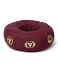 CUSCINO CAMPANA TIBETANA 7 CHAKRA - Bordeaux - Clorophilla Shop