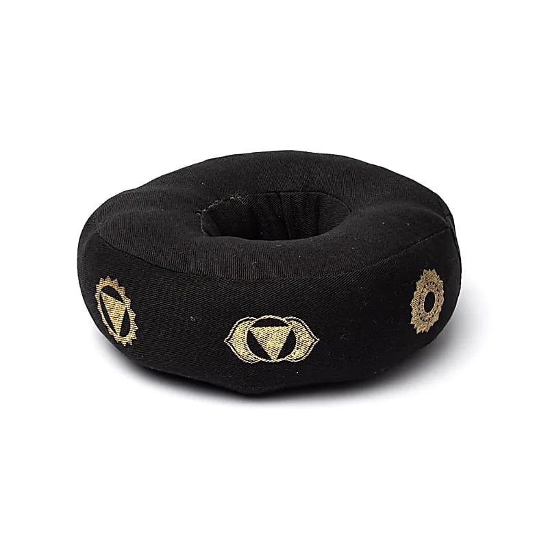 CUSCINO CAMPANA TIBETANA 7 CHAKRA - Nero - Clorophilla Shop