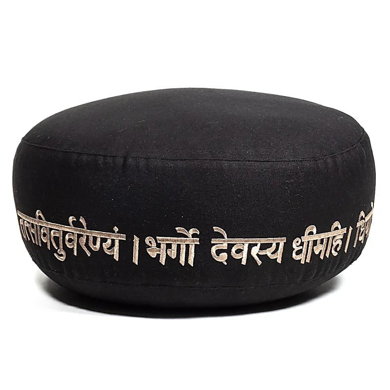 CUSCINO MEDITAZIONE GAYATRI MANTRA - Cotone organico (OCS) - Clorophilla Shop