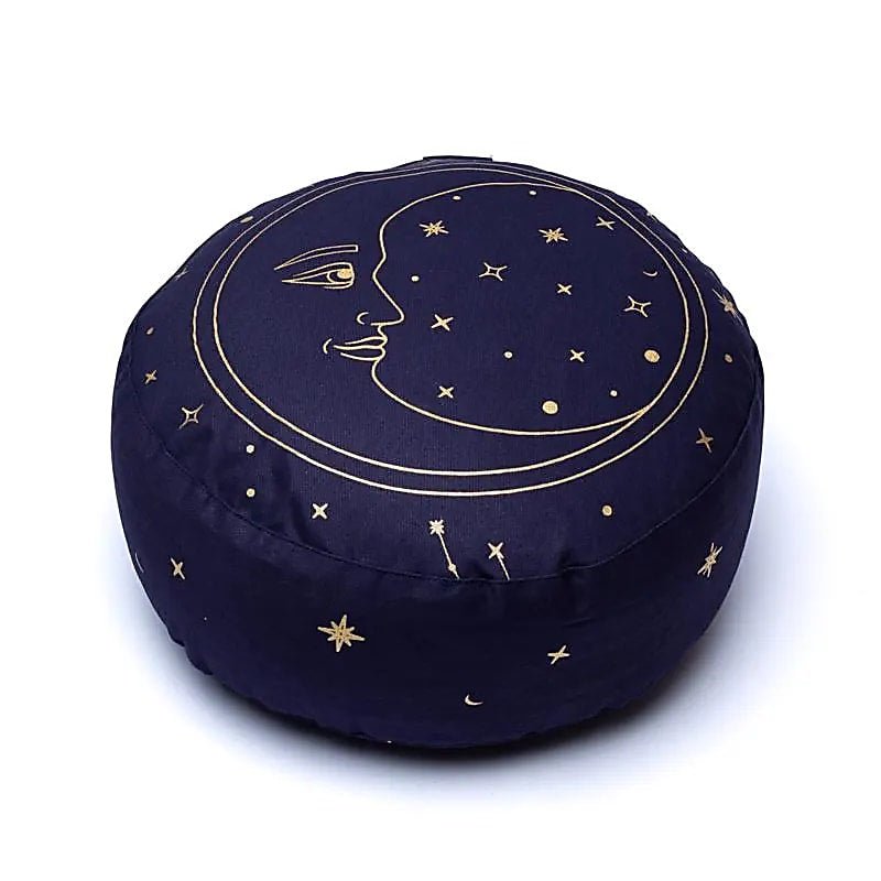 CUSCINO MEDITAZIONE LUNA BLU NAVY - Cotone organico (OCS) - Clorophilla Shop