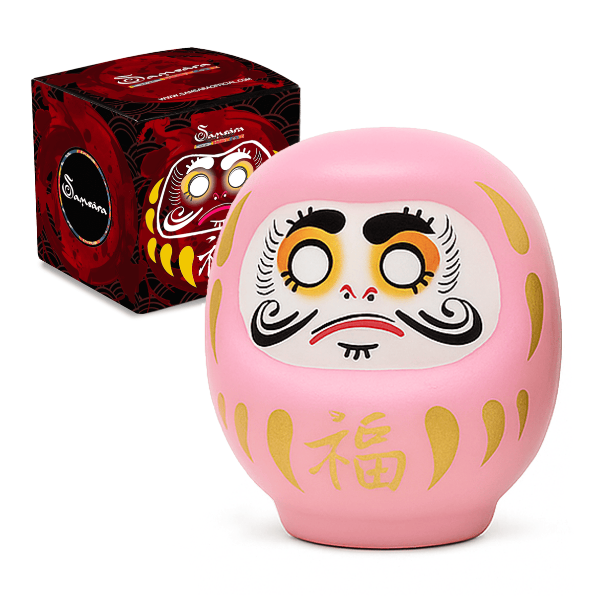 DARUMA ROSA Amuleto Portafortuna Gravidanza e Maternità - Speranza e buon auspicio - Clorophilla Shop