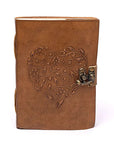 DIARIO CUORE IN SIMILPELLE - 100 pagine - Clorophilla Shop