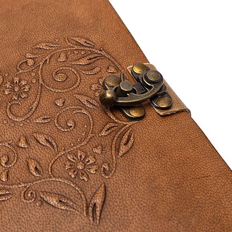 DIARIO CUORE IN SIMILPELLE - 100 pagine - Clorophilla Shop