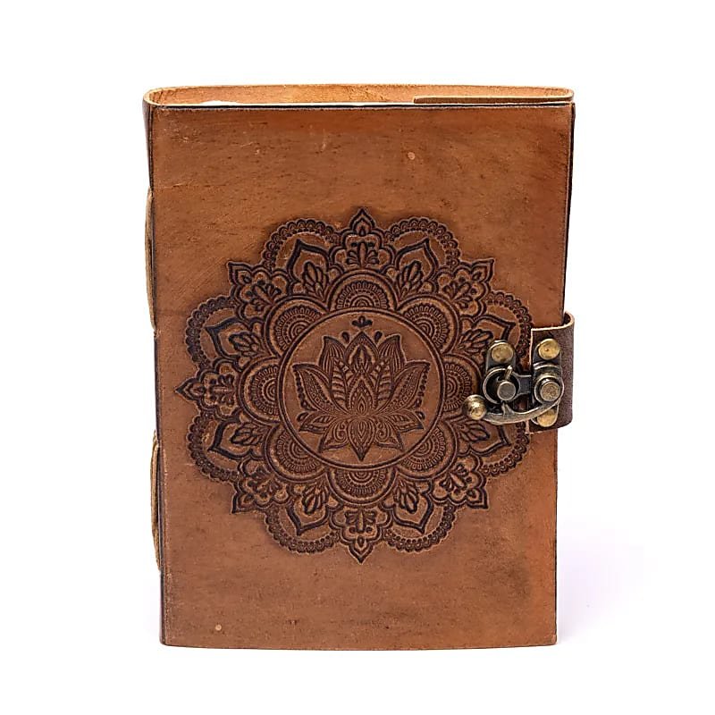 DIARIO MANDALA IN SIMILPELLE - 100 pagine - Clorophilla Shop