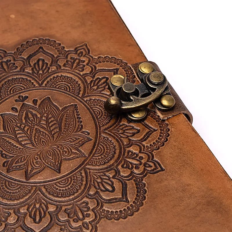 DIARIO MANDALA IN SIMILPELLE - 100 pagine - Clorophilla Shop