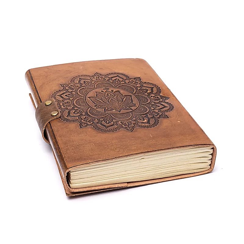 DIARIO MANDALA IN SIMILPELLE - 100 pagine - Clorophilla Shop