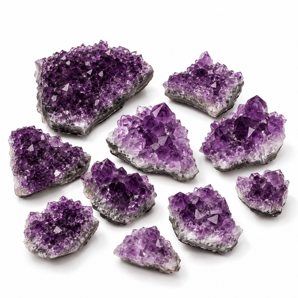 Drusa di Ametista curativa Grezza - Origine Brasile - Clorophilla Shop