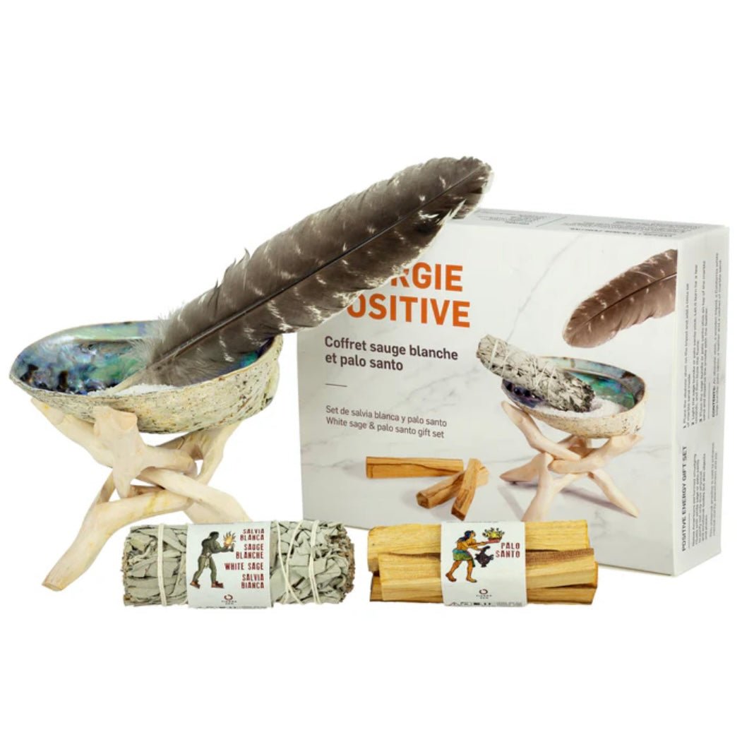 ENERGIA POSITIVA - Gift set Salvia Bianca e Palo santo - Clorophilla Shop