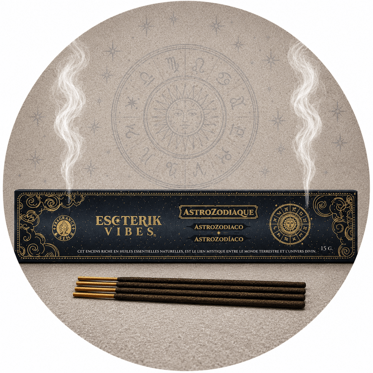 ESOTERIK VIBES INCENSO ASTROZODIACO - Sintonizzazione con influenza cosmica delle stelle - Clorophilla Shop