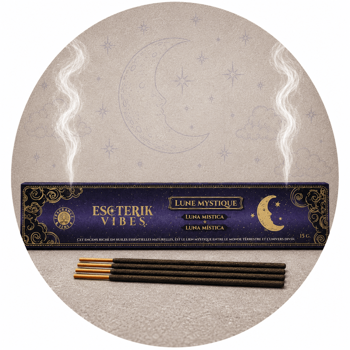ESOTERIK VIBES INCENSO LUNA MISTICA - Energia cosmica e trasformativa - Clorophilla Shop