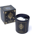 Eye of Providence Candela con pietre di Ossidiana Nera - Salvia e Tè Bianco - Clorophilla Shop