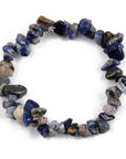 Bracciale in chips di Sodalite - Chiarezza mentale, equilibrio emotivo e intuizione