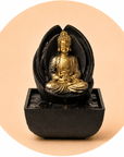 FONTANA D'ACQUA ZEN BUDDHA IN MEDITAZIONE - Luce led integrata - Clorophilla Shop
