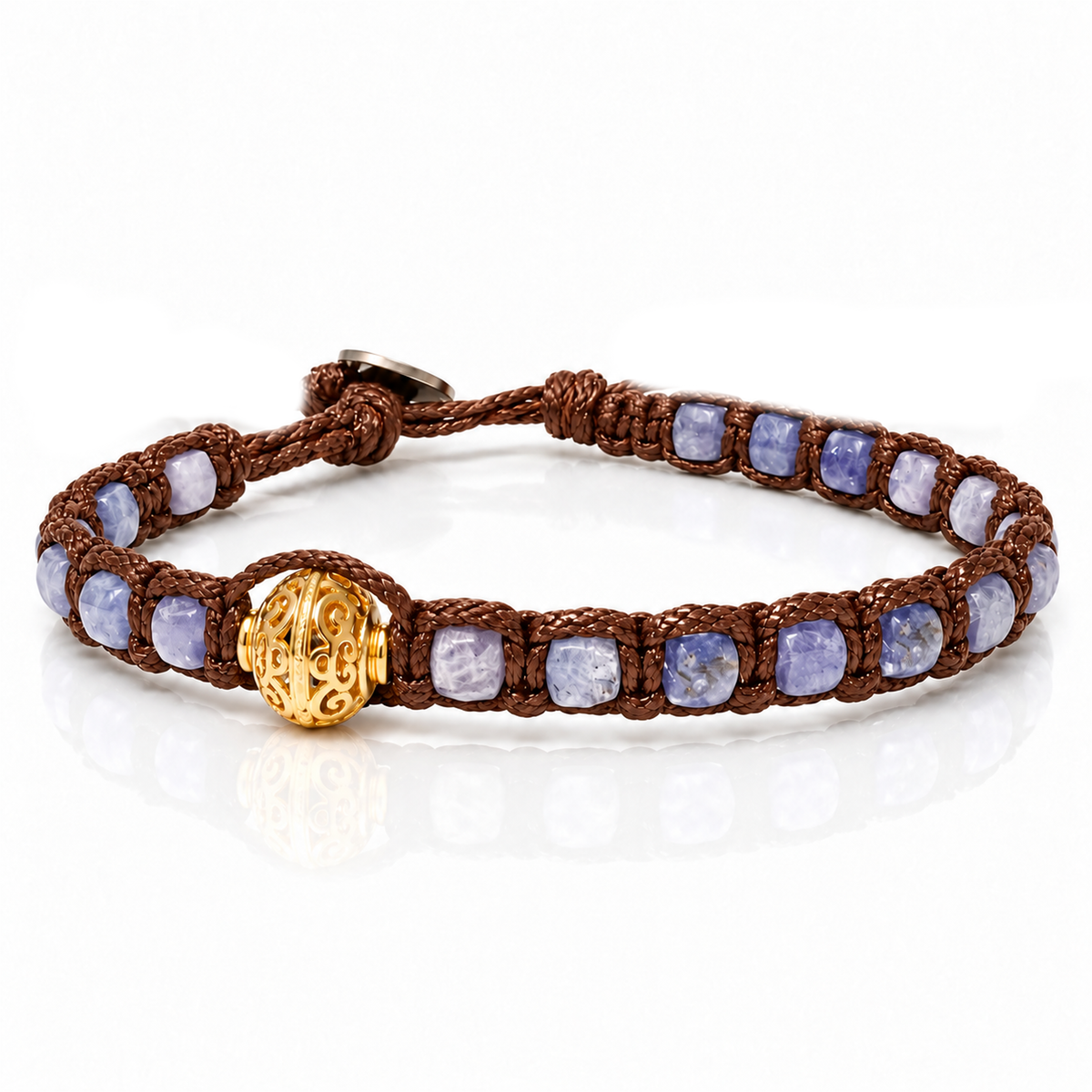 SAMSARA BRACCIALE TIBETANO IN TANZANITE - Trasformazione e intuizione