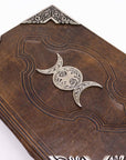 GRIMORIO DIARIO TRIPLA LUNA IN ZINCO - 200 pagine - Clorophilla Shop