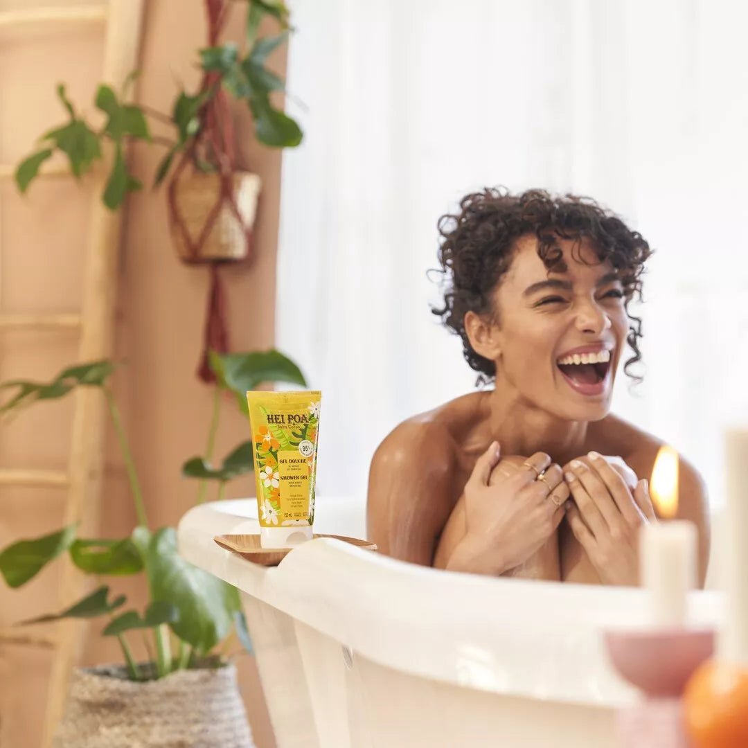 HEI POA GEL DOUCHE AU MONOÏ DE TAHITI - Gel doccia esfoliante - Clorophilla Shop