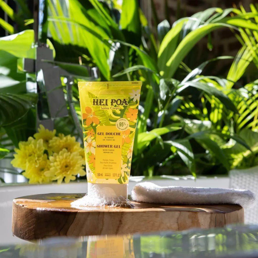 HEI POA GEL DOUCHE AU MONOÏ DE TAHITI - Gel doccia esfoliante - Clorophilla Shop