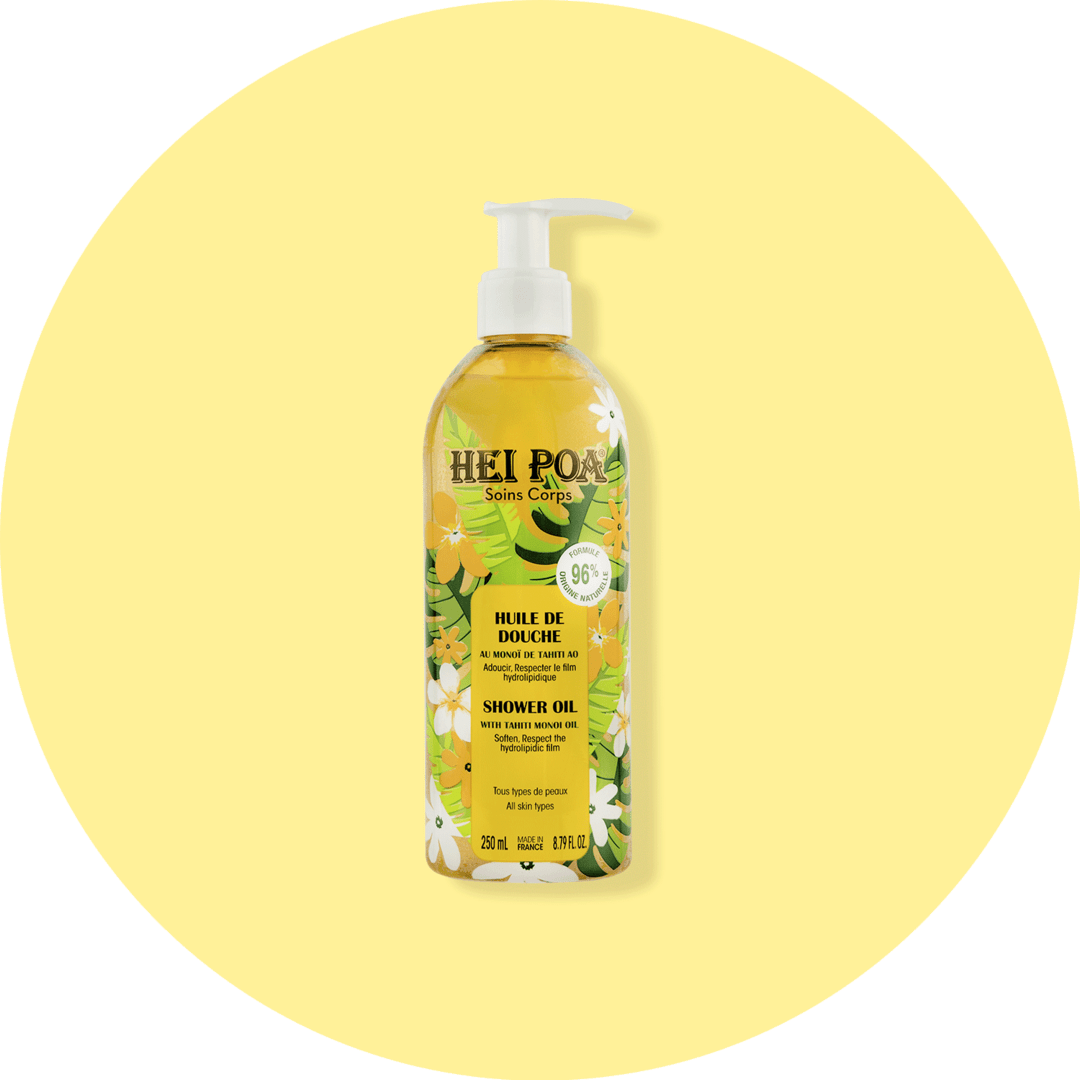 HEI POA HUILE DE DOUCHE AU MONOÏ DE TAHITI - Olio doccia viso e corpo - Clorophilla Shop