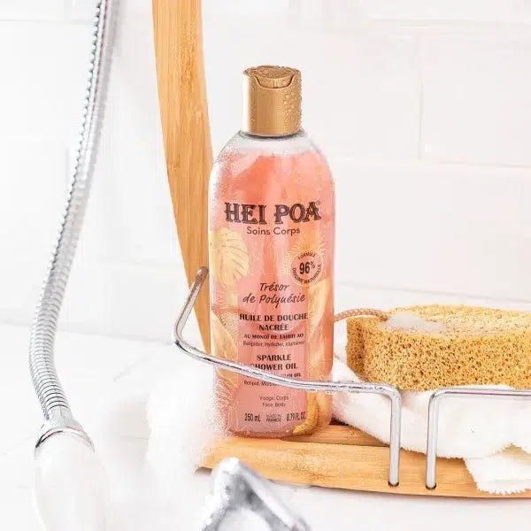 HEI POA HUILE DE DOUCHE NACRÉE TRÉSOR DE POLYNÉSIE - Olio doccia viso e corpo Tesoro della Polinesia - Clorophilla Shop