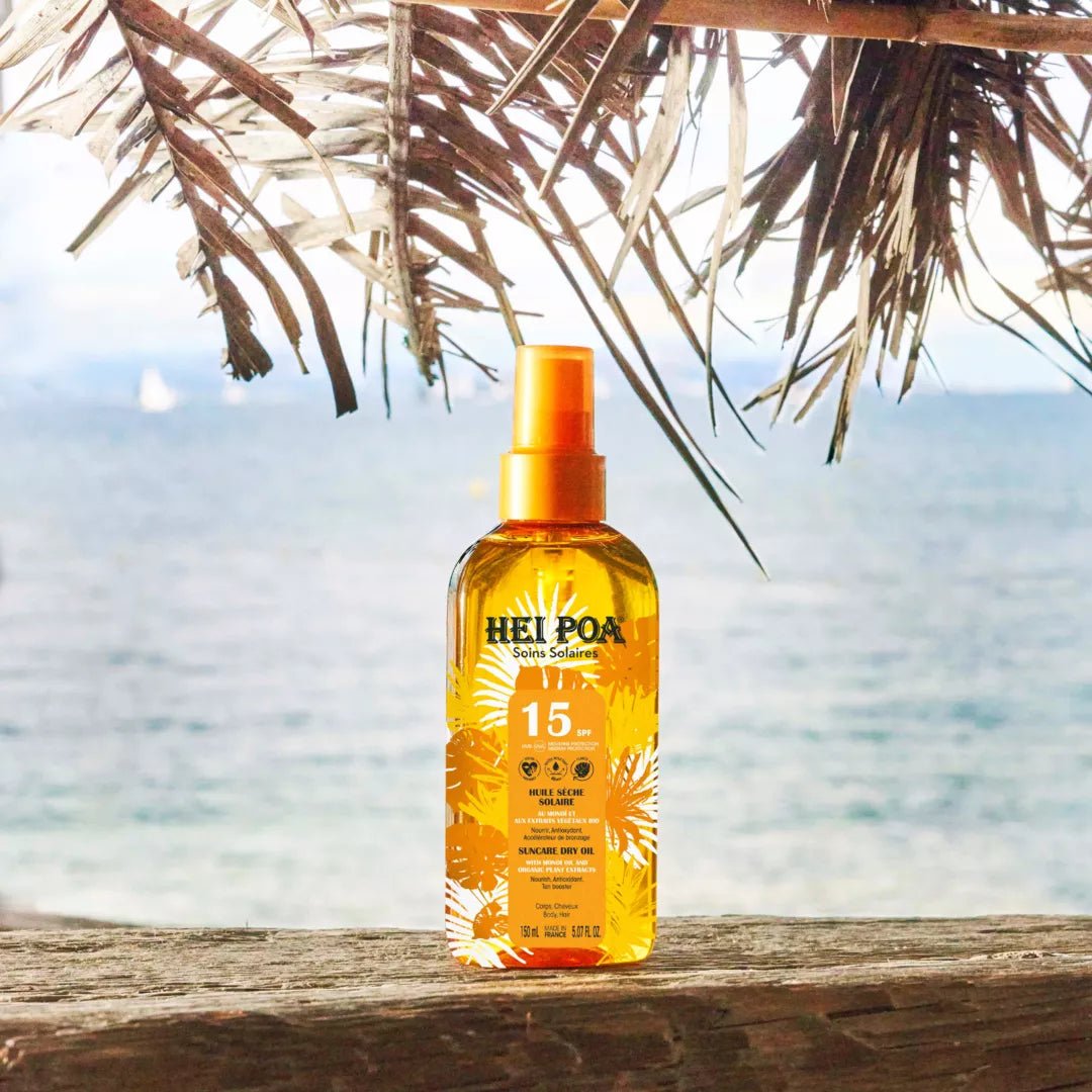 HEI POA HUILE SOLAIRE MONOÏ SPF15 - Olio secco solare corpo e capelli SPF15 - Clorophilla Shop