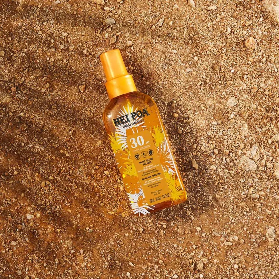 HEI POA HUILE SOLAIRE MONOÏ SPF30 - Olio secco solare corpo e capelli SPF30 - Clorophilla Shop