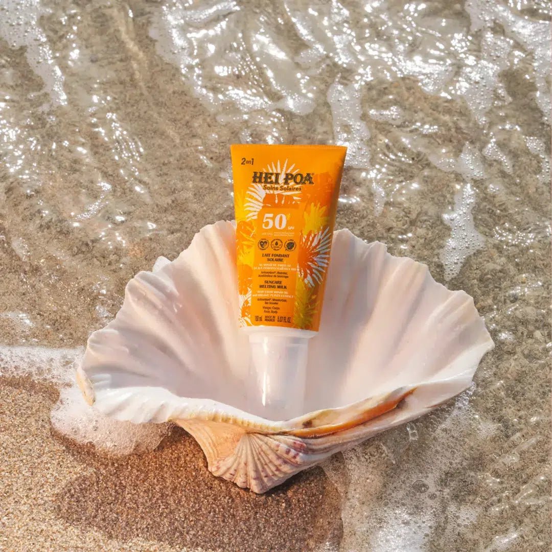 HEI POA LAIT FONDANT SOLAIRE MONOÏ SPF50 - Latte protezione solare viso e corpo SPF50 - Clorophilla Shop
